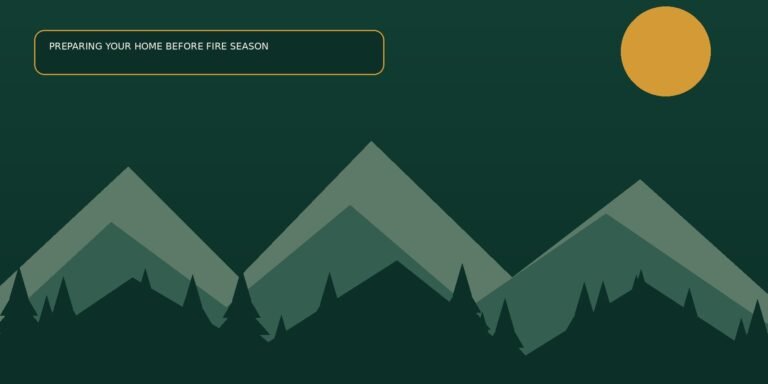 Preparing Your Home Before Fire Season - Fire Season Wellness resource